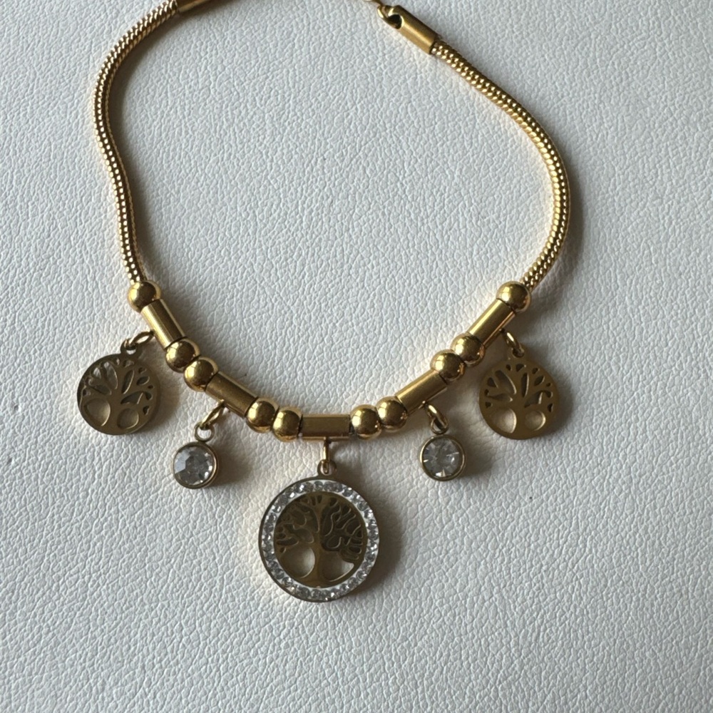 Elegant Gold Tree of Life Necklace - Picture 5 of 9